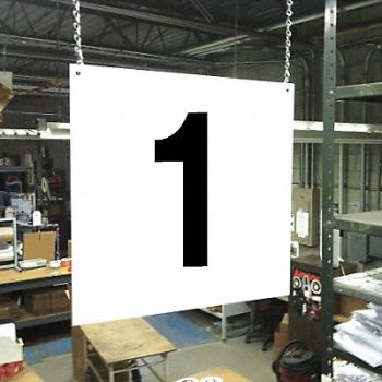 STRANCO INC Hanging Aisle Sign Legend 1, 23J616