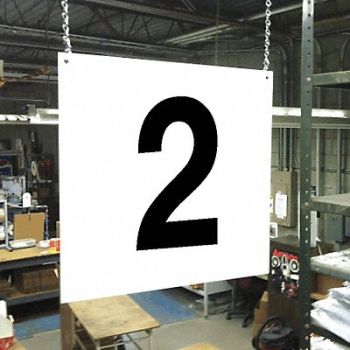 STRANCO INC Hanging Aisle Sign Legend 2, 23J617