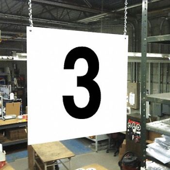 STRANCO INC Hanging Aisle Sign Legend 3, 23J618