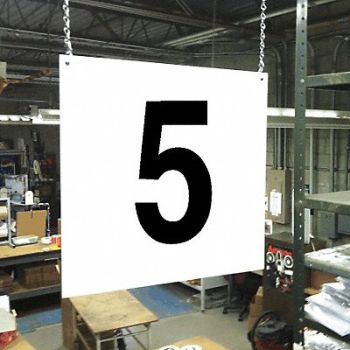 STRANCO INC Hanging Aisle Sign Legend 5, 23J620