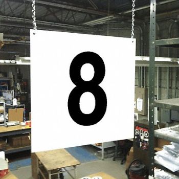 STRANCO INC Hanging Aisle Sign Legend 8, 23J623