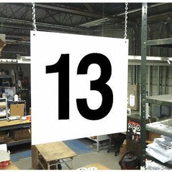 STRANCO INC Hanging Aisle Sign Legend 13, 23J628