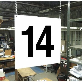 STRANCO INC Hanging Aisle Sign Legend 14, 23J629