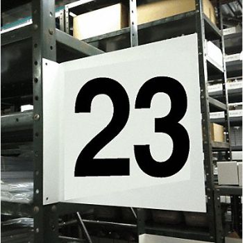 STRANCO INC Projecting Aisle Sign 12in x 12in Vinyl, 23J663