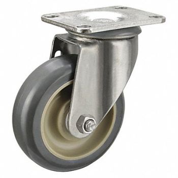 GRAINGER APPROVED Standard Plate Caster Swivel 275 lb., 23J808