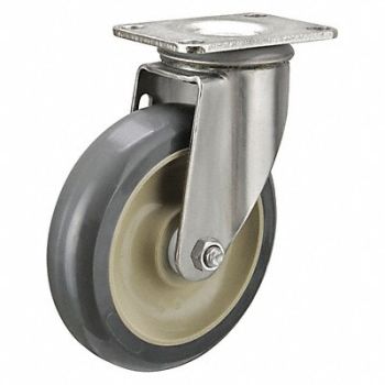 GRAINGER APPROVED Standard Plate Caster Swivel 300 lb., 23J810
