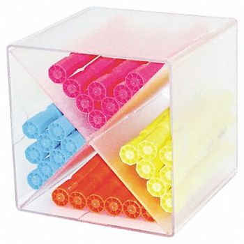 DEFLECT-O Desktop Organizer Clear Plastic, 23K243