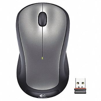LOGITECH Mouse Silver/Black Wireless Laser, 23K309