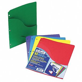 PENDAFLEX Pocket Folder Assorted Stock PK10, 23K417