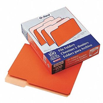 PENDAFLEX Letter File Folders Orange PK100, 23K431