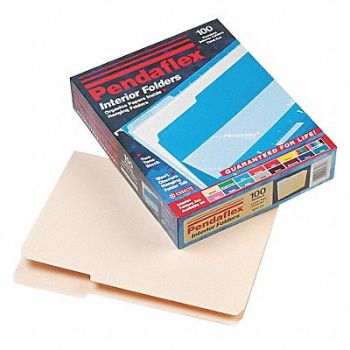 PENDAFLEX Letter File Folders Manila PK100, 23K434