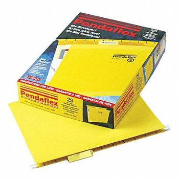 PENDAFLEX Hanging File Folders Yellow PK25, 23K435