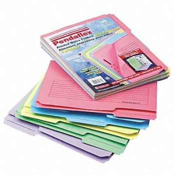 PENDAFLEX Letter File Folders Assorted PK30, 23K453