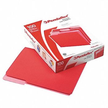 PENDAFLEX Letter File Folders Red PK100, 23K459