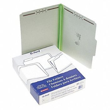 PENDAFLEX Letter File Folders Green PK25, 23K474