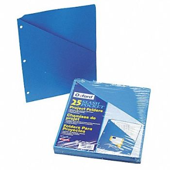 PENDAFLEX Pocket Folder Blue 11 Pt. Stock PK25, 23K484