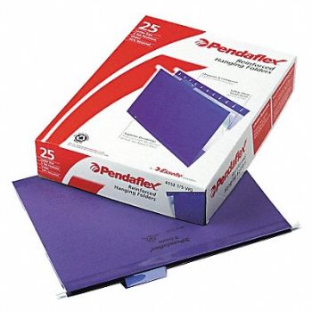 PENDAFLEX Hanging File Folders Violet PK25, 23K489