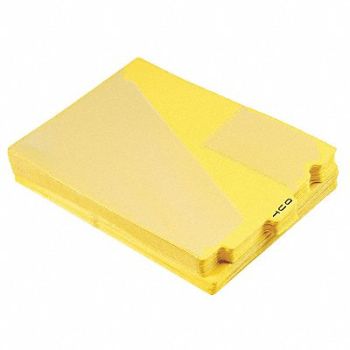 PENDAFLEX Outguides Preprinted Tabs Yellow PK50, 23K509