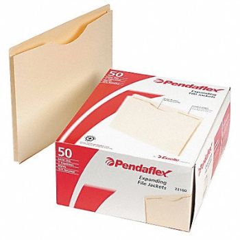 PENDAFLEX Expandable File Jacket Manila PK50, 23K574