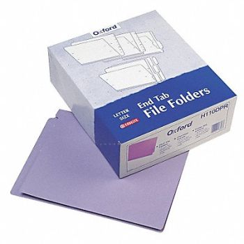 PENDAFLEX Letter File Folders Purple PK100, 23K585