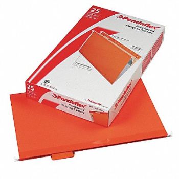 PENDAFLEX Hanging File Folders Orange PK25, 23K593