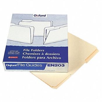 PENDAFLEX File Guide Set Write-On Manila PK100, 23K611