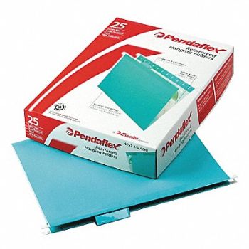 PENDAFLEX Hanging File Folders Aqua PK25, 23K631