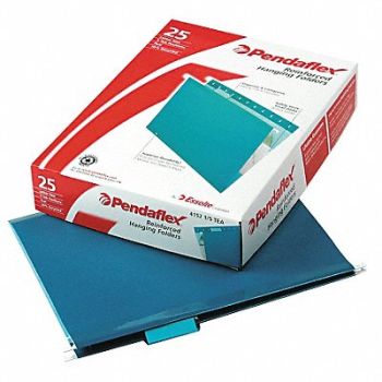 PENDAFLEX Hanging File Folders Teal PK25, 23K655