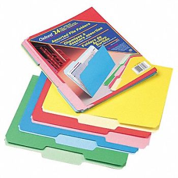 PENDAFLEX Letter File Folders Assorted PK24, 23K672