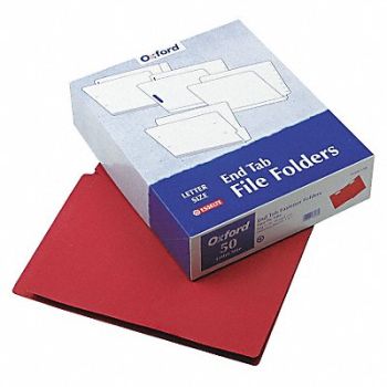 PENDAFLEX Letter File Folders Red PK50, 23K698