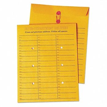 QUALITY PARK Interoffice Envelopes 10 H 13 W PK100, 23K911