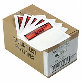 QUALITY PARK Packing List Envelope Gen Purpose PK1000, 23K915