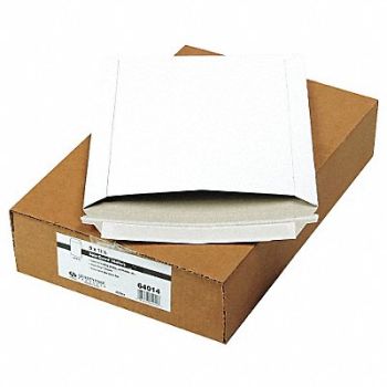 QUALITY PARK Photo/Doc Envelope Wht Fiberboard PK25, 23K969