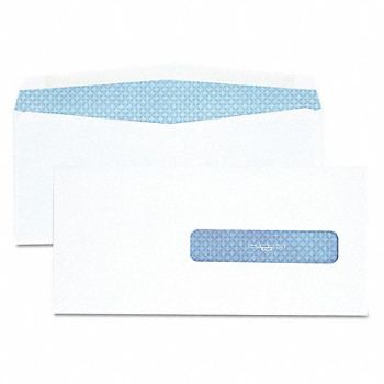 QUALITY PARK Window Envelope Gummed Flap PK500, 23K978