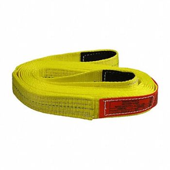 LIFT-ALL Tow Strap 25 ft Overall L Yellow, 3LJE6