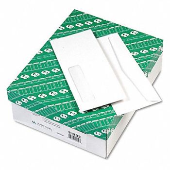 QUALITY PARK Window Envelope Gummed Flap PK500, 23L021