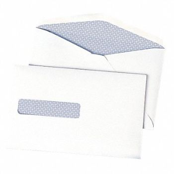 QUALITY PARK Window Envelope Gummed Flap PK500, 23L212