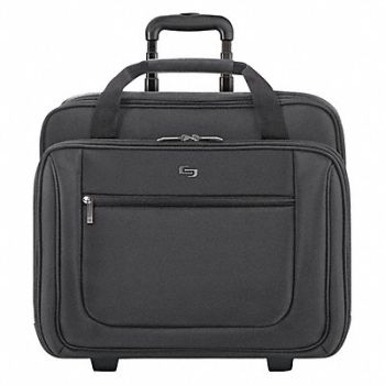 SOLO Roller Laptop Case Black Polyester, 23L301