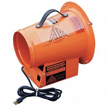 AIR SYSTEMS INTERNATIONAL Confined Sp Fan Axial Steel Red 8 In, 23LJ27