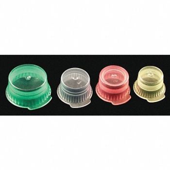 STOCKWELL SCIENTIFIC Thumb Caps Push In LDPE Wide Red PK1000, 23M474
