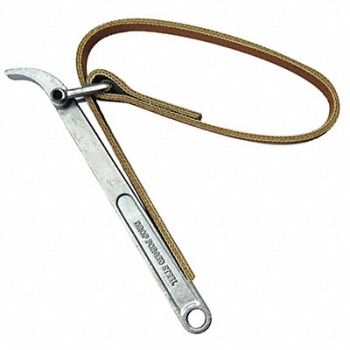 WESTWARD Strap Wrench Steel 9 Hndl 22-7/16 Strp, 23M601
