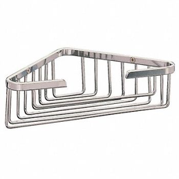 TAYMOR Corner Shower Basket Brass 8 1/4 in W, 23MF50