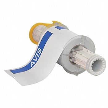 BRADY Label White/Blue 4x6In Vinyl, 23MG64
