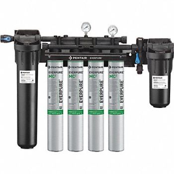 PENTAIR/EVERPURE Water Filter System 0.5 micron 25 1/2 H, 23MU18
