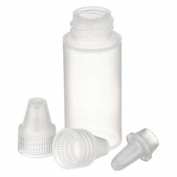 WHEATON Dropper Bottle 6mL Natural Round PK144, 23MU86
