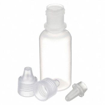 WHEATON Dropper Bottle 15mL Natural Round PK144, 23MU72