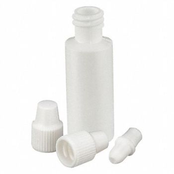 WHEATON Dropper Bottle 3mL White Round PK144, 23MU77