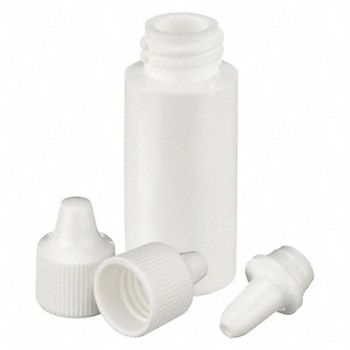 WHEATON Dropper Bottle 6mL White Round PK144, 23MU78