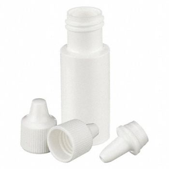 WHEATON Dropper Bottle 7mL White Round PK144, 23MU79