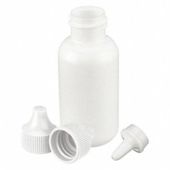 WHEATON Dropper Bottle 30mL White Round PK144, 23MU81